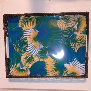 Tropical Leaf Design Serving Tray